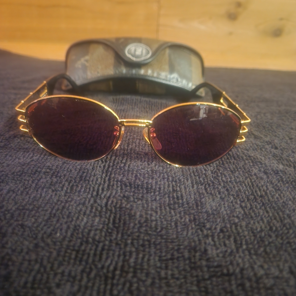 Fendi Gold and Purple Sunglasses